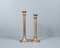 Empire Brass & Silverplated Candlestick, France, Set of 2, Image 1