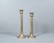 Empire Brass & Silverplated Candlestick, France, Set of 2 10