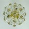 Vergoldete Lampe aus Kristallglas & Messing von Christoph Palme für Palwa, 1970er 10