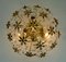 Lampada in cristallo e ottone placcato in oro di Christoph Palme per Palwa, anni '70, Immagine 11