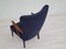 Dänischer Sessel aus Wolle mit hoher Rückenlehne, 1960er 11