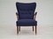 Dänischer Sessel aus Wolle mit hoher Rückenlehne, 1960er 5