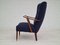 Danish Wool High-Backed Armchair, 1960s 6