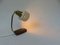 Beige Brass Teak Bedside Table Lights, 1950s, Set of 2 8