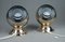 24 Carot Gold-Plated Magnetic Eyeball Wall Lamps from Abo Rangers, Denmark, Set of 2 8