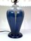 Blue Glaze Ceramic & Paper Shade Table Lamp by Michael Andersen 6