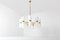 Brass and Milky Opaline Glass Chandelier by Hans-Agne Jakobsson 10