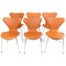 Model 3107 Chairs by Arne Jacobsen for Fritz Hansen, Set of 6, Image 1