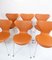 Model 3107 Chairs by Arne Jacobsen for Fritz Hansen, Set of 6 2