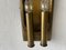 Antique German Brass Colour Metal 2 Cylinder Type of Church Sconces by WKR Leuchten, 1970s 6