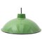 Antique Green Lacquered Metal Ceiling Lamp, Image 1