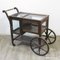 Vintage Serving Trolley with Display Cabinet, Image 1