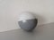 German Grey Metal and White Round Glass Bega 3048 Single Sconce, 1960s 4