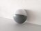 German Grey Metal and White Round Glass Bega 3048 Single Sconce, 1960s 3