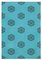 Turquoise Dhurrie Rug 1
