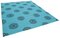 Tapis Dhurrie Turquoise 2