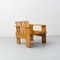 Silla Crate Mid-Century moderna de madera de Gerrit Thomas Rietveld, 1950, Imagen 8