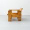 Mid-Century Modern Crate Chair aus Holz von Gerrit Thomas Rietveld, 1950 3