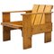 Silla Crate Mid-Century moderna de madera de Gerrit Thomas Rietveld, 1950, Imagen 1