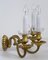 Brass Chandelier & Wall Light, 1900 13