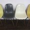 Neutrals Grey/Light Ochre DSW Side Chairs by Eames for Herman Miller 5