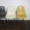 Hellgraue / ockerfarbene DSW Beistellstühle von Eames für Herman Miller 28