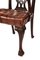 19th Century Chippendale Style Mahogany Desk Chairs, Set of 2 3