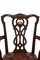 Chaises de Bureau Style Chippendale en Acajou, 19ème Siècle, Set de 2 4