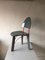 Dreibeiniger Stuhl aus lackiertem Holz & rotem Metall, 1980er 2