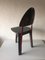 Dreibeiniger Stuhl aus lackiertem Holz & rotem Metall, 1980er 4