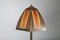 Niederländische Art Deco Lampe aus Bronze & Farbglas, 1920er 3