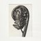 Karl Blossfeldt, Black & White Flowers, 1942, Etchings, Framed, Set of 9 8