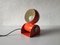 Space Age Italian Orange Metal Adjustable Ball Shade Desk or Wall Lamp by Enrico Tronconi, 1970s, Image 2