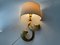German Flower Shaped Brass & Fabric Shade Sconce by Hans Möller, 1960s, Image 4