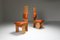 Italian Beech and Leather Dining Chairs by Mario Marenco, Set of Six 6