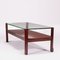 Stained Beech & Glass Coffee Table, Italy, 1960s, Image 8