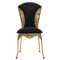 Gilt Metal Cleopatra Dining Chairs 6