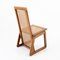 Stühle aus Holz & Stroh, Dänemark, 1970er, 4er Set 6
