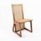 Wooden and Straw Chairs, Denmark, 1970s, Set of 4, Image 4
