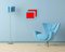 Brent Hallard, Gong (Rot, Blau), 2016, Acryl auf Honeycomb Aluminium 2