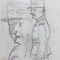Auguste Chabaud, Mon Colonel, 1910er, Bleistift & Buntstift auf Papier, gerahmt 6