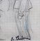 Auguste Chabaud, Mon Colonel, anni '10, Matita e pastello su carta, Incorniciato, Immagine 9