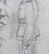 Auguste Chabaud, Mon Colonel, 1910er, Bleistift & Buntstift auf Papier, gerahmt 10
