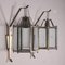 20th Century Italian Metal Glass Wall Lights, Set of 2 4