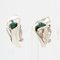 Malachite Sterling Silver Necklace & Earrings, 1970s, Set of 3, Image 11