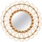 Mid-Century Modern Bamboo & Rattan Mirror, 1960, Image 1