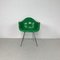 Sedia Kelly Dax verde in fibra di vetro di Eames per Herman Miller, Immagine 2