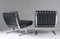 Scandinavian Modern Chrome & Leather Model F-6 Chairs by Karl-Erik Ekselius, Set of 2 3