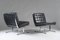 Moderne skandinavische Modell F-6 Stühle aus Chrom & Leder von Karl-Erik Ekselius, 2er Set 4