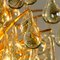 Large German Brass and Crystal Chandelier by Ernst Palme, 1970s, Set of 2 6